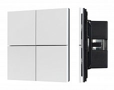 INTELLIGENT ARLIGHT Кнопочная панель KNX-304-23-IN White (BUS, Frameless) (IARL, IP20 Металл, 2 года)