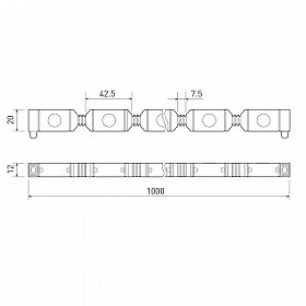 Гибкий прожектор AR-FLB-FLEX-1000-18W-220V White 30deg (Arlight, Закрытый)