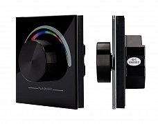 Панель Rotary SR-2836-RGB Black (3V,RGB,1зона) (Arlight, IP20 Пластик, 3 года)