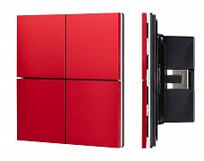 INTELLIGENT ARLIGHT Кнопочная панель KNX-304-23-IN Rose Red (BUS, Frameless) (IARL, IP20 Металл, 2 года)