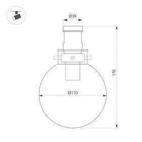 Светильник ART-APRIORI-ZORB-С-R110-5W Day4000 (BK, 85 deg, 48V) (Arlight, IP20 Металл, 3 года)