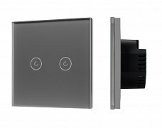 Выключатель сенсорный SWT-OMALI-S02-ZB-GR (250V, 10A, Zigbee) (Arlight, Стекло)