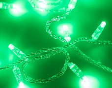 Светодиодная гирлянда ARD-STRING-CLASSIC-10000-CLEAR-100LED-FLASH GREEN (230V, 7W) (Ardecoled, IP65)