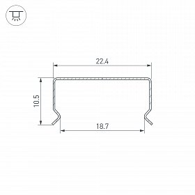 Профиль гибкий WPH-FLEX-2020-1000 (Arlight, Сталь)