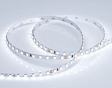 Светодиодная лента RT 2-5000 24V Cool 8K 5mm 2x (3528, 600 LED, LUX) (Arlight, 9.6 Вт/м, IP20)