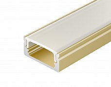 Профиль LINE-1708-2000 ANOD GOLD (Arlight, Алюминий)