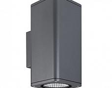 Светильник LGD-EVO-WALL-TWIN-S100x100-2x12W Day4000 (GR, 44 deg, 230V) (Arlight, IP54 Металл, 3 года)