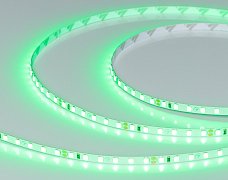 Светодиодная лента RT-A120-5mm 24V Green (9.6 W/m, IP20, 2835, 5m) (Arlight, узкая)