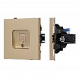 Механизм компьютерной розетки SCT-TENDO-MPC1-SFPL-GD (RJ-45, CAT6) (Arlight, Матовый песочный)