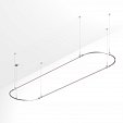 Основание ART-APRIORI-OVAL-HANG-4000x1000 (TN) (Arlight, IP20 Металл, 3 года)