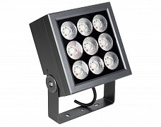 Прожектор KT-BLOCK-S185x185-36W RGBW-Day (Графит, 60 deg, 24V, DMX512) (Arlight, IP66 Металл, 3 года)