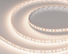 Светодиодная лента RT-A120-8mm 12V Warm3500 (9.6 W/m, IP20, 2835, 5m) (Arlight, Открытый)