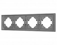 Рамка пластиковая FRM-TENDO-PL-4-GR (Arlight, Графитовый)