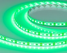 Светодиодная лента RT-A120-8mm 12V Green (9.6 W/m, IP20, 2835, 5m) (Arlight, Открытый)