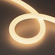 Лента герметичная MOONLIGHT-SIDE-A336-D25mm 24V Warm3000 360deg (14.4 W/m, IP65, 2835, 5m, wire x2) (Arlight, Вывод боковой, 3 года)