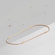 Основание ART-APRIORI-OVAL-HANG-3000x1000 (GD) (Arlight, IP20 Металл, 3 года)