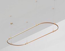 Основание ART-APRIORI-OVAL-HANG-3000x1000 (GD) (Arlight, IP20 Металл, 3 года)