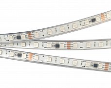 Светодиодная лента SPI-5000P-5060-60 24V Cx6 RGB-Auto (12mm, 13.2W/m, IP66) (Arlight, Закрытый, IP66)