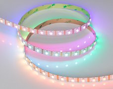 Светодиодная лента SPI-B60-10mm 5V RGB-PX1-BPT (12 W/m, IP20, 5060, 5m) (Arlight, бегущий огонь)