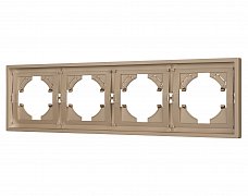 Рамка пластиковая FRM-TENDO-PL-4-GD (Arlight, Песочный)