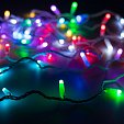 Светодиодная гирлянда ARD-STRING-CLASSIC-10000-WHITE-100LED-MILK-SYNC RGB (230V, 6.5W, RF ПДУ, 1000) (Ardecoled, IP65)