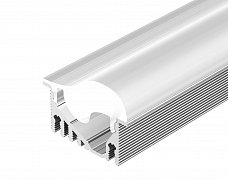 Профиль с экраном ALU-ASYMETRIC-2000 ANOD+FROST LENS (Arlight, Алюминий)
