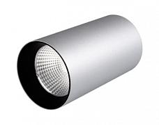 Светильник накладной SP-POLO-R85-1-15W Warm White 40deg (Silver, Black Ring) (Arlight, IP20 Металл, 3 года)