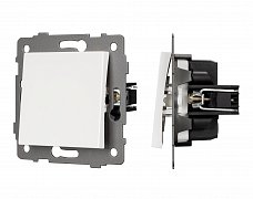 Механизм выключателя одноклавишный перекрёстный SWT-MKX1-PL-WH-V (250V, 10A) (Arlight, -)