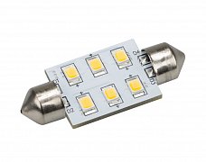 Автолампа ARL-F37-6E White (10-30V, 6 LED 2835) (ANR, Открытый)