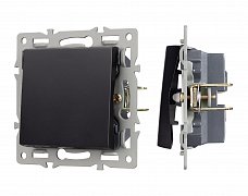 Механизм выключателя одноклавишный непроходной SWT-MK01-PL-BK (250V, 16A) (Arlight, -)