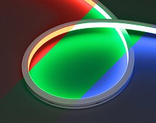 Лента герметичная MOONLIGHT-PRO-TOP-X360-13x12mm 24V RGB (12 W/m, IP67, 10m, wire x2) (Arlight, Вывод боковой, 5 лет)