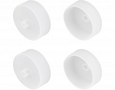 Заглушка WPH-FLEX-D40-360deg WHITE с отверстием (Arlight, Силикон)