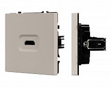 Механизм HDMI розетки SCT-NOBE-MHD1-SFPL-CA (Arlight, Кашемир)