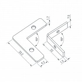 Соединитель профиля LINE-6070-90 Set (Arlight, Металл)