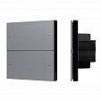 INTELLIGENT ARLIGHT Кнопочная панель SMART DALI-301-22-4K-D2-IN Grey (BUS, Frameless) (IARL, IP20 Пластик, 5 лет)