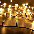 Светодиодная гирлянда ARD-STRING-CLASSIC-10000-BLACK-100LED-FLASH WARM (230V, 7W) (Ardecoled, IP65, 1 год)