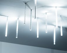 Светодиодная гирлянда ARD-ICEFALL-CLASSIC-D12-200-10PCS-CLEAR-32LED-LIVE WHITE (230V, 10.5W) (Ardecoled, IP65)