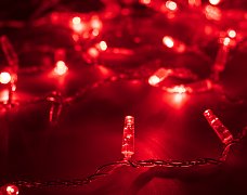 Светодиодная гирлянда ARD-STRING-CLASSIC-1000-CLEAR-100LED-PULSE Red (230V, 7W) (Ardecoled, IP65, 1 год)