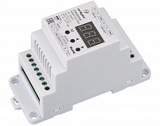 Конвертер SMART-K37-DMX (12-24V, SPI, DIN, 2.4G) (Arlight, Металл)