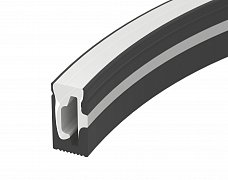 Силиконовый профиль WPH-FLEX-0612-SIDE-S8-10m BLACK (Arlight, Силикон)