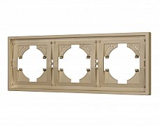 Рамка пластиковая FRM-TENDO-SFPL-3-GD (Arlight, Матовый песочный)