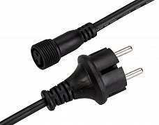 Шнур питания ARD-CLASSIC-BALL-LIVE-1.5M Black (230V, 1.6A) (Ardecoled, Закрытый)