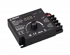 INTELLIGENT ARLIGHT Диммер SMART-PWM-101-83-DIM-SUF Black (12-48V, 1x20A, Rotary, 2.4G) (IARL, IP20 Металл, 5 лет)