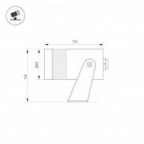 Прожектор ALT-SPARK-ZOOM-R89-25W Warm3000 (Графит, 15-36 deg, 230V) (Arlight, IP67 Металл, 5 лет)