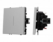 ARL NOBE Выключатель 1 кл подсветка софт-тач никель SWT-MK01-SFPL-L-IS (250V, 10A) (Arlight, -)
