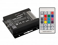 Контроллер VT-S07-4x6A (12-24V, ПДУ 24 кн, RF) (Arlight, IP20 Металл, 3 года)