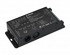 INTELLIGENT ARLIGHT Декодер SMART-DMX512-104-83-RDM-SUF (12-48V, 4x8A, XLR3/RJ45) (IARL, IP20 Металл, 5 лет)