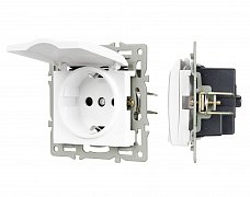 Механизм розетки влагозащищённый SCT-MCP-PL-WH (250V, 16A) (Arlight, -)