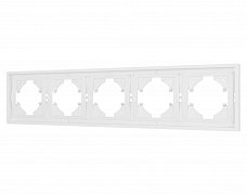Рамка пластиковая FRM-TENDO-PL-5-WH (Arlight, Белый)