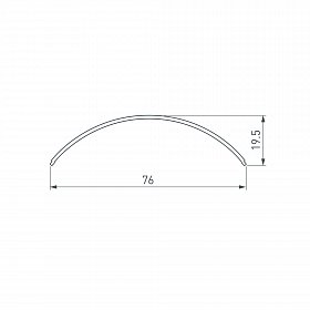 Экран SL-KANT-H55 ROUND-PM OPAL (Arlight, Пластик)